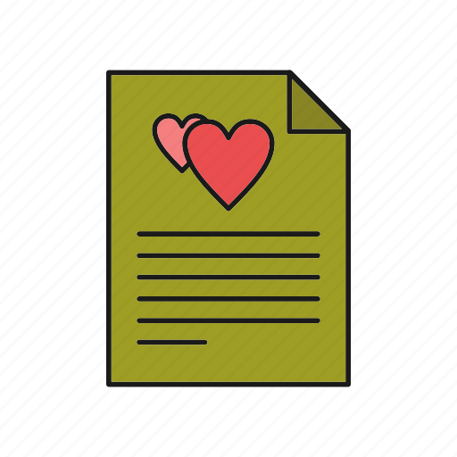 Document, file, heart, love icon - Download on Iconfinder