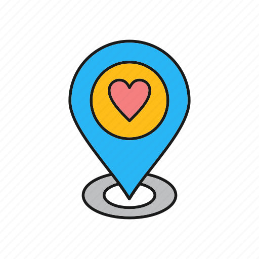 Heart, like, location, love icon - Download on Iconfinder