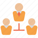 hierarchy, business, chief, manager, network, structure, team