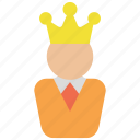 manager, avatar, chief, crown, king, leader