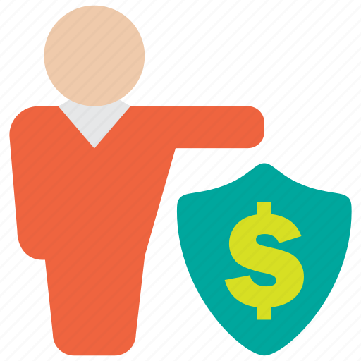 Protector, money, shield, defence, protection, employee, insurance icon - Download on Iconfinder
