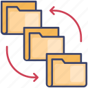 arrows, file, folder, receive, send, transfer