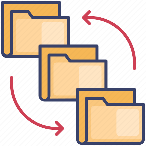 Arrows, file, folder, receive, send, transfer icon - Download on Iconfinder