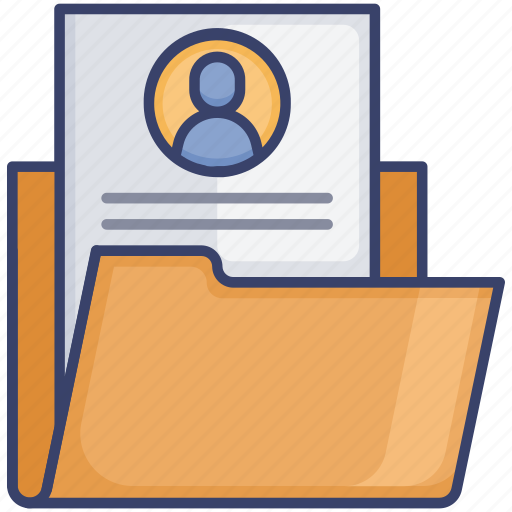 Business, document, employee, file, folder, profile icon - Download on Iconfinder