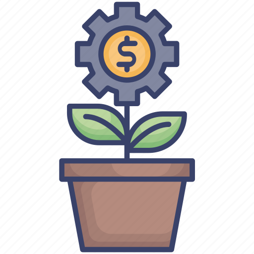Dollar, finance, growth, money, plant, savings icon - Download on Iconfinder