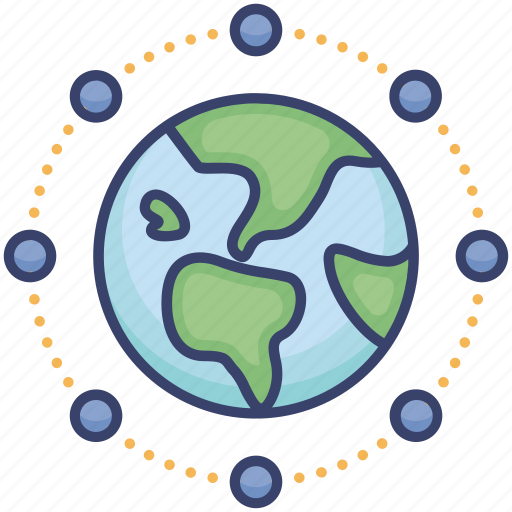 Communication, connection, earth, global, international, network, planet icon - Download on Iconfinder