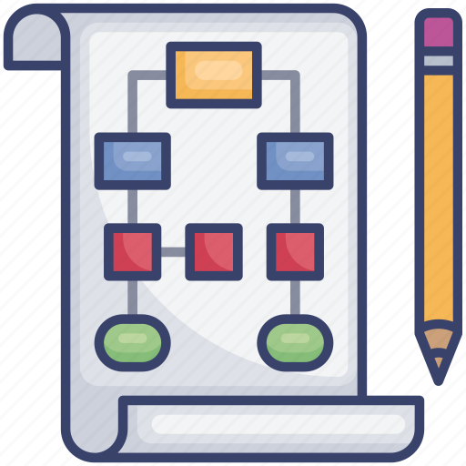 Document, hierarchy, page, paper, pencil, plan, write icon - Download on Iconfinder
