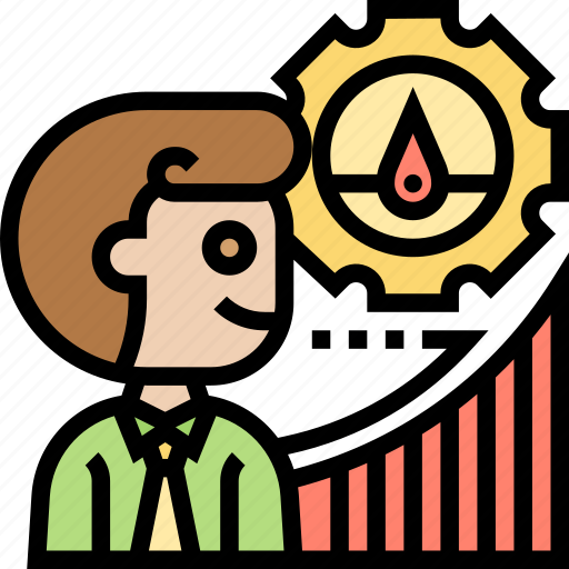 Efficiency, productivity, commercial, growth, businessman icon - Download on Iconfinder