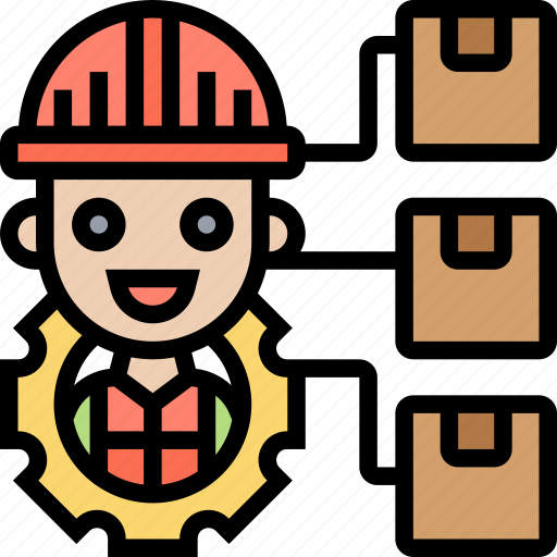 Manufacture, production, engineer, supplier, distributor icon - Download on Iconfinder
