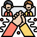 partnership, agreement, alliance, handshake