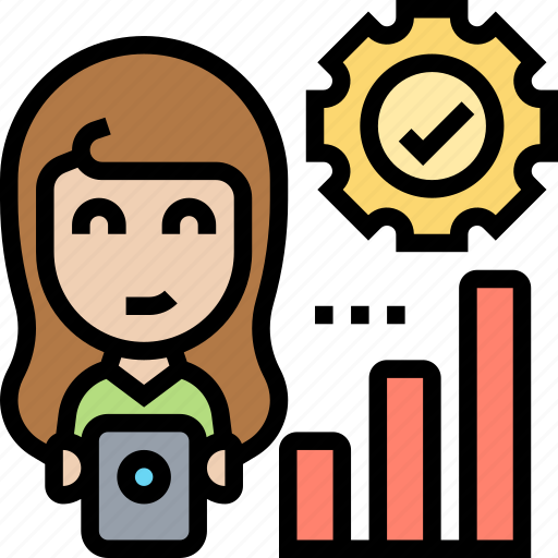 Productivity, yield, chart, accountant, analysis icon - Download on Iconfinder