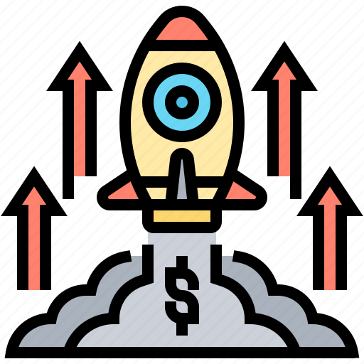 Business, growth, launch, rocket, startup icon - Download on Iconfinder