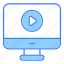 video blog, video player, pc, monitor, technology 
