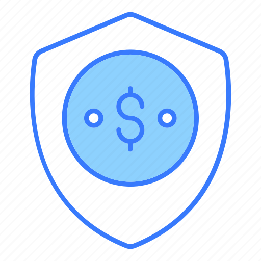 Secure payment, protection, shield, dollar, coin icon - Download on Iconfinder
