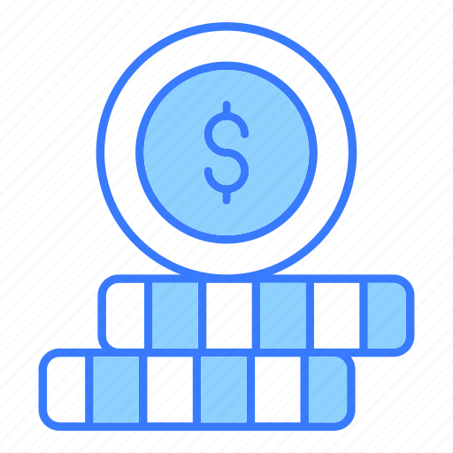 Coins, money, dollar, stack, currency icon - Download on Iconfinder