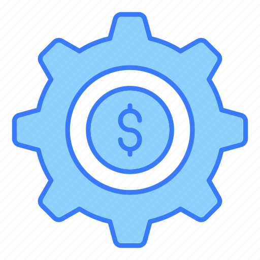 Money management, banking, dollar, setting, gear icon - Download on Iconfinder