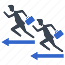business competition, competitors, race, running