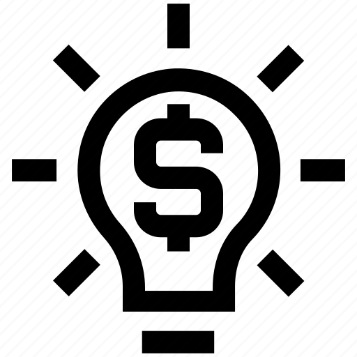 Bulb, creativity, dollar, financial, idea, light, money icon - Download on Iconfinder