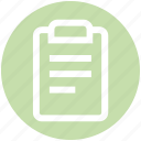 assessment, checkmark, clipboard, list, report, tasks