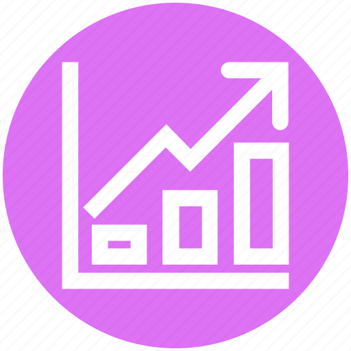 Arrow, bars, chart, diagram, growth, report, sales icon - Download on Iconfinder