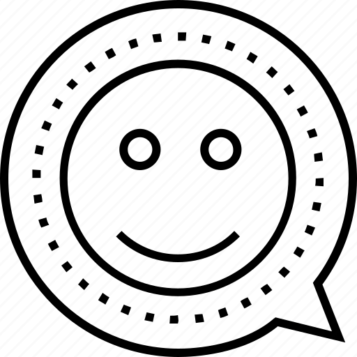 Bubble, emoji, emoticon, happiness, smiley icon - Download on Iconfinder
