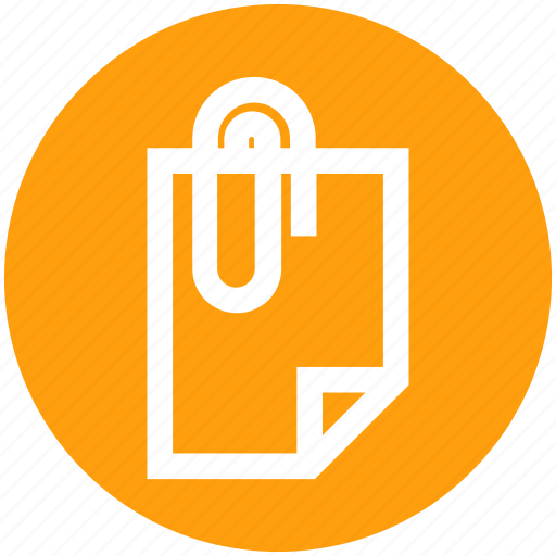 Attach, attachment, clip, document, paper, paperclip icon - Download on Iconfinder