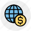 business, cash, dollar, globe, money, payment, world 
