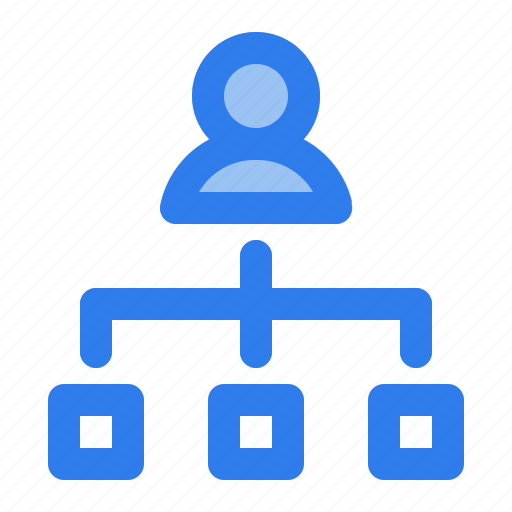 Business, career, diagram, hierarchy, leader, management, structure icon - Download on Iconfinder