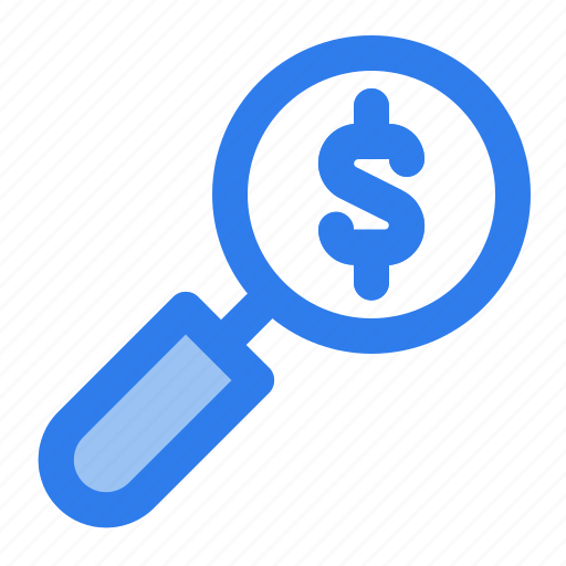 Budgeting, business, dollar, invesment, management, money, search icon - Download on Iconfinder