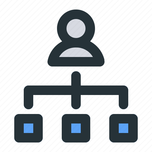 Business, career, diagram, hierarchy, leader, management, structure icon - Download on Iconfinder