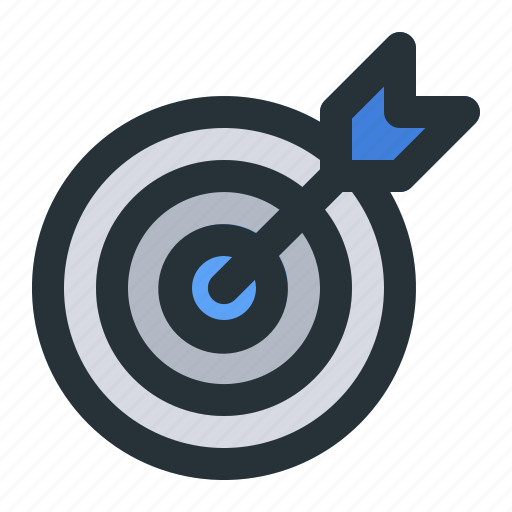 Arrow, bullseye, business, career, goal, management, target icon - Download on Iconfinder