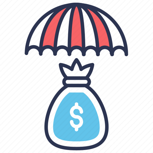 Business, insurance, investment, money bag, protection, umbrella icon - Download on Iconfinder