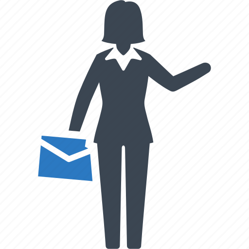 Briefcase, businesswoman, lady icon - Download on Iconfinder