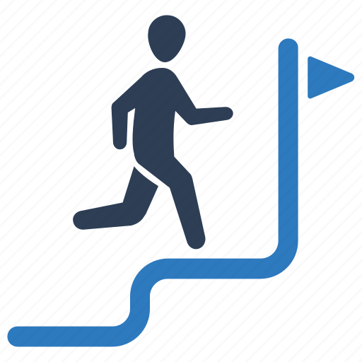 Business success, businessman, running, stairs icon - Download on Iconfinder