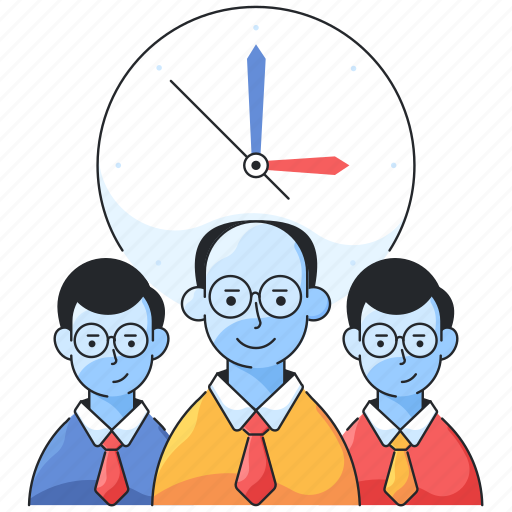 Team deadline, management, group, office, teamwork, employees, working hour icon - Download on Iconfinder