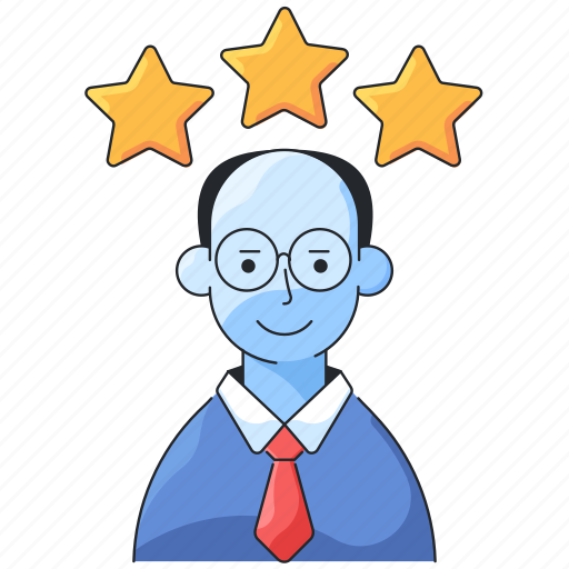 Employee rating, rating, employee, star, employee review, promote, best employee icon - Download on Iconfinder