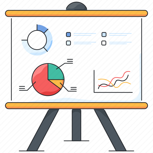 Business presentation, presentation, graph, statistics, chart, presentation-board, analytics icon - Download on Iconfinder