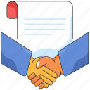 agreement, contract, deal, document, handshake, partnership, paper