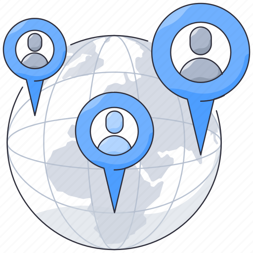 Global network, network, connection, global, global communication, worldwide network, international network icon - Download on Iconfinder