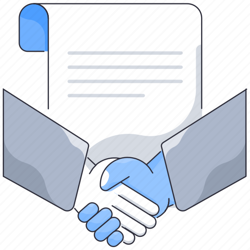 Agreement, contract, deal, document, handshake, partnership, paper icon - Download on Iconfinder