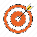 target, aim, arrow, bullseye, goal