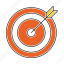 target, aim, arrow, bullseye, goal 