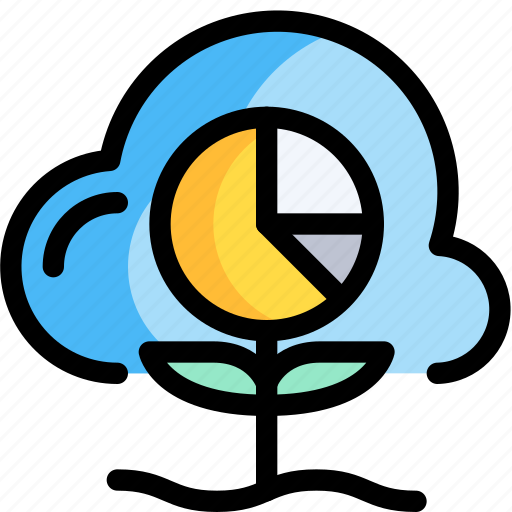 Cloud, data, economy, graph, investment, report icon - Download on Iconfinder