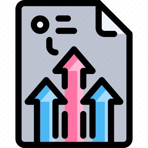 Arrow, business, document, graph, report, seo icon - Download on Iconfinder