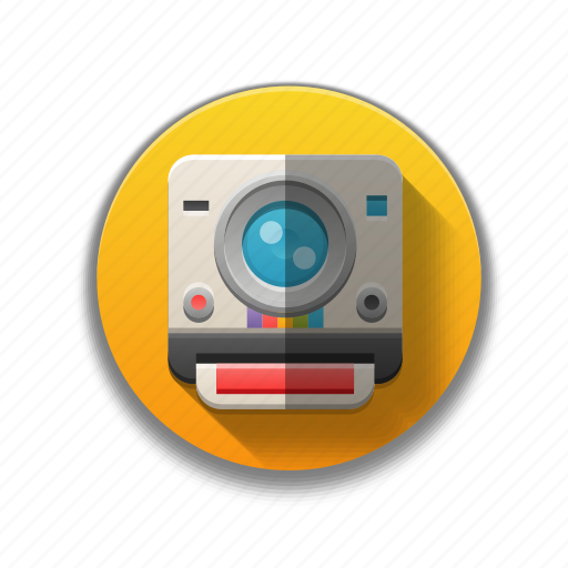 Camera, colorful, flat icon, media, photo, pictures, polaroid icon - Download on Iconfinder