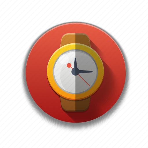 Colorful, flat icon, time, timer, watch, wrist watch icon - Download on Iconfinder