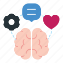 brain, creative, logic, love, connection, communication