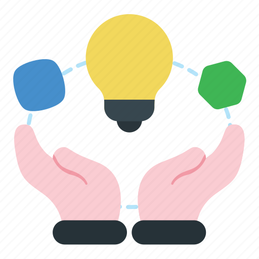 Bulb, business, shape, hand, idea, creative, suggestion icon - Download on Iconfinder