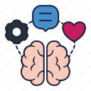 brain, creative, logic, love, connection, communication