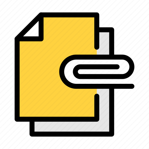 Attach, file, document, business, archive icon - Download on Iconfinder